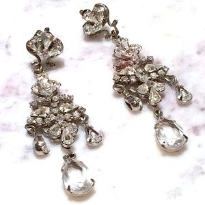 Maria Elena bridal headpiece, earrings, broach
